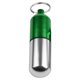 thumbnail image 1 of Greeniant Caja de pastillas de aluminio impermeable portátil, caja de almacenamiento de botellas, soporte para medicamentos, contenedor, caja de Escalada plata+verde, 1 of 6