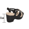 thumbnail image 3 of Sandalias Modare Mujer Negro Casual Plataforma 8cm negro 23.5, 3 of 10