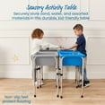 thumbnail image 3 of ECR4Kids 4-Station Sand and Water Adjustable Height Table, Sensory Bins, Grey/French Blue, 3 of 9