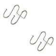 thumbnail image 3 of Inteprter Gancho de almacenamiento en forma de S doble de acero inoxidable para baño, cocina, pared, puerta, organizador, accesorios 50x73mm 2piezas Inteprter CBP073584, 3 of 5