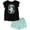 Black / blue, variant on Disney Mickey Mouse Goofy Donald Duck T-Shirt and French Terry Dolphin Shorts Outfit Set Infant to Big Kid