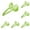 Green 6PCS, variant on Handheld Fruit Slicer Round Slicer For Tomatoes Potatoes Multifunctional Quick Cutter Bowl Cutter Bowl With Lid Quick Cut Kitchen Fruit Cooker 1pc