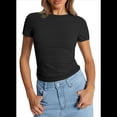 thumbnail image 2 of Camiseta Y2k de Corta Negra Talla XL, 2 of 8