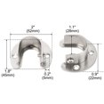 thumbnail image 2 of Unique Bargains 4 Piece Stainless Steel Closet Rod Bracket Flange Holder Pole 1.1" Dia, 2 of 5