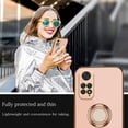 thumbnail image 3 of Compatible with Redmi Note 12 Pro Case Silicone TPU Shockproof Redmi Note 12 Pro 4G Phone Case with Magnetic Ring Kickstand Plating Anti-Scratch Cases (Pink), 3 of 14