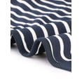 thumbnail image 5 of INSPIRE CHIC Women's Notched Lapel Button Decor Thin Striped Blazer XS Blue, 5 of 6