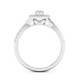 thumbnail image 3 of Imperial 1/3Ct TDW Diamond 10k White Gold Halo Engagement Ring (H-I, I2), 3 of 4