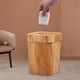 thumbnail image 3 of Bote de basura de grano de madera moderno, cesto de basura reutilizable para A, 3 of 8
