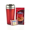 Ghirardelli Stainless Steel Travel Mug Cocoa Christmas Gift Set, 1.26oz