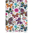 thumbnail image 4 of EpicGadget Amazon Fire HD 8 Case / Fire HD 8 Plus Tablet Case (10th Generation, 2020 Released), Slim PU Leather Trifold Stand Cover Auto Wake/Sleep Case with Screen Protector and Stylus (Butterfly), 4 of 5