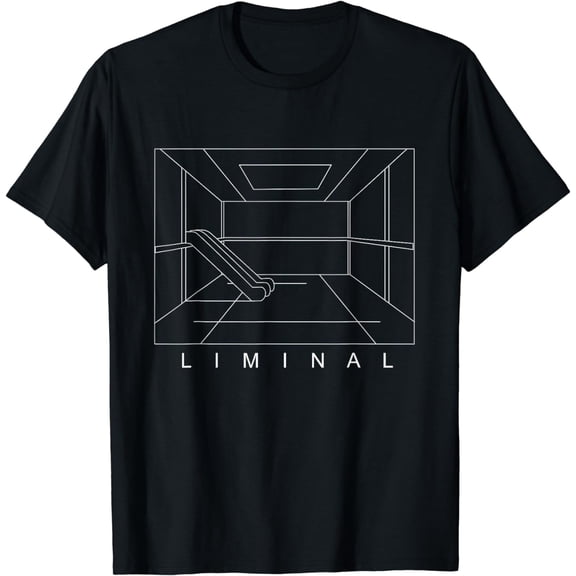 Liminal Space Empty Dead Ghost Mall Creepy Spooky Aesthetic T-Shirt
