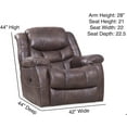 thumbnail image 5 of KINGCOMFORT King of Comfort Archer Rocker Recliner, 350 Lbs Weight Capacity, 73" Extended Length, Pad-Over Chaise, Suggested User Height 5'6" to 6'2", 5 of 5