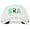 White, variant on Brazil BRA Flag Embroidered Solid Cotton Pro Style Cap - Grey OSFM
