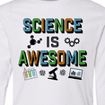 thumbnail image 4 of Inktastic Science is Awesome Molecules and Microscope Long Sleeve Youth T-Shirt, 4 of 5