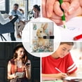 thumbnail image 5 of Leather Notebook with Pen Holder Writing Notepad Includes 100 Pages Lined Journal Watercolor Adorable Bunny, 5 of 6