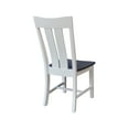 thumbnail image 6 of International Concepts Ava Solid Wood Dining Side Chair in White (Set of 2), 6 of 9
