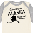 thumbnail image 4 of Inktastic Someone in Alaska Loves Me Boys or Girls Long Sleeve Baby Bodysuit, 4 of 5