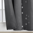 thumbnail image 5 of Deconovo Traditional Dark Grey Silvery Cube Foil Grommet Room Darkening Curtains, 52 x 84 in (2 Panels), 5 of 8