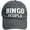 Gray, variant on Bingo People - White Adjustable Hat