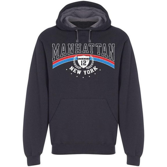 Logo: Manhattan Hoodie Men -Image by Shutterstock, Male 3X-Large