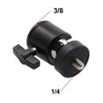 thumbnail image 2 of Mosiee Adaptateur de Tête de Boule Portable de Haute Qualité Ajustement d'Angle Rotation 1/4 360 Degrés Vis 3/8 pour Support de Micro de Caméra Reflex, 2 of 8