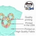 thumbnail image 3 of Mickey Springtime Wreath Flower and Garden Vacation Shirt Unisex Casual Short Sleeve (Mint-4X Large), 3 of 4