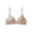 A-Beige, variant on Wireless Bras for Women,Comfortable Supportive Tshirt Bralette Plus Size Bras for Women Full Coverage Tshirt Brassiere V Neck Seamless Push Up Bralettes E-Brown M