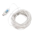 thumbnail image 3 of Cadena de luces LED multicolor alimentada por USB Decorativa 100 LED Luces de hadas con control remoto para la terraza del dormitorio, 3 of 10