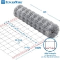 thumbnail image 2 of Fencer Wire Cattle Panel, Hog Panel, Farm Fence, Galvanized Welded Wire Fence Roll 4' x 100', 12.5/10 Gauge, Graduated Mesh (3.5"-8"), Animal Barrier for Cattle, 2 of 8