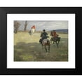 thumbnail image 2 of Angelo Jank 24x19 Black Modern Framed Museum Art Print Titled - Parforcejagd, 2 of 5