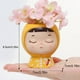 thumbnail image 2 of Toystoory Dibujos animados creativos Cabeza grande Muñeca Arte Maceta Linda Chica de dibujos animados Planta suculenta Maceta Escritorio Artesanía Bonsai Decoración del hogar No.1 Toystoory HA026773-01, 2 of 6