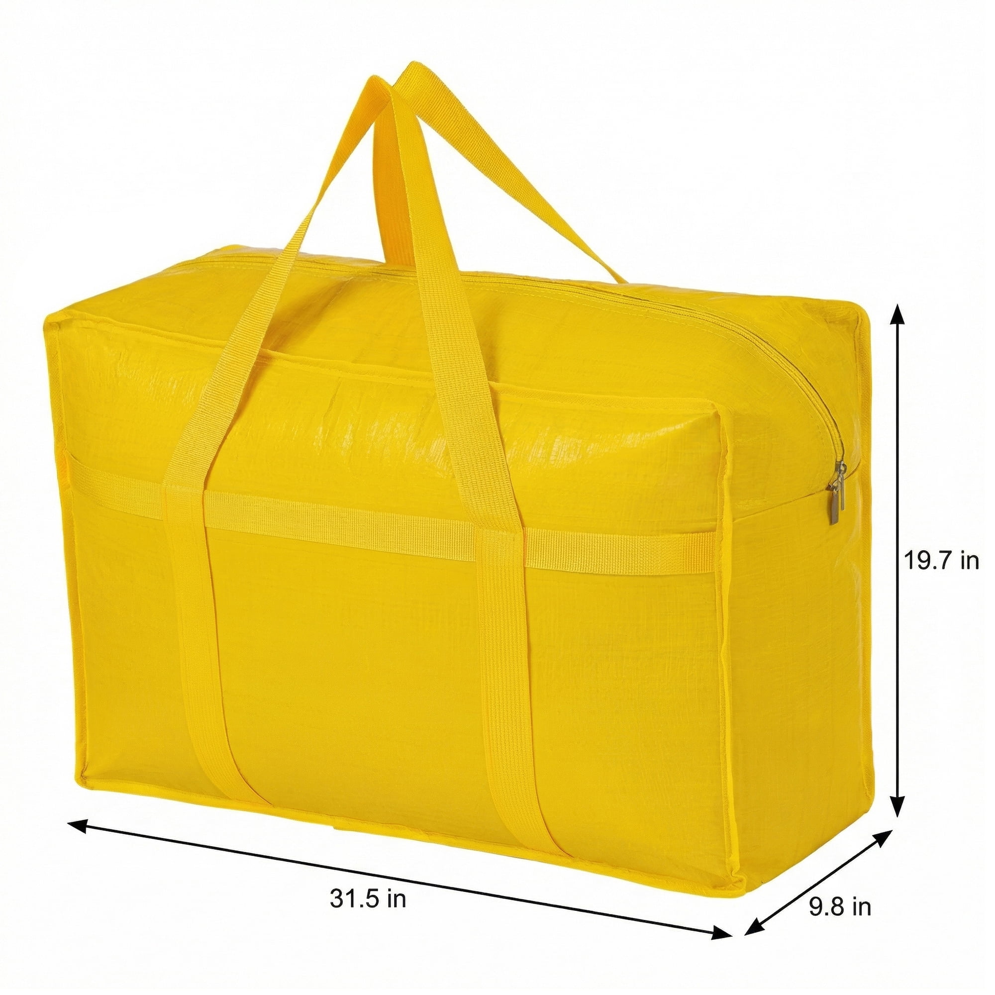 Unique Bargains Clothes Storage Bags for Organizing Clothing Yellow 31.5"x9.8"x19.7"