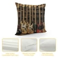 thumbnail image 4 of Leisuo Throw Pillow Cover Guitar Music Musical Instruments Cool Show Square Pillow Case Cushion Cover for Home Car Decorative white, 4 of 5