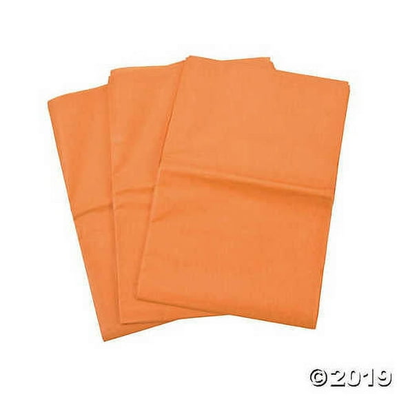 Orange Tissue Paper - Party Supplies - 60 Pieces