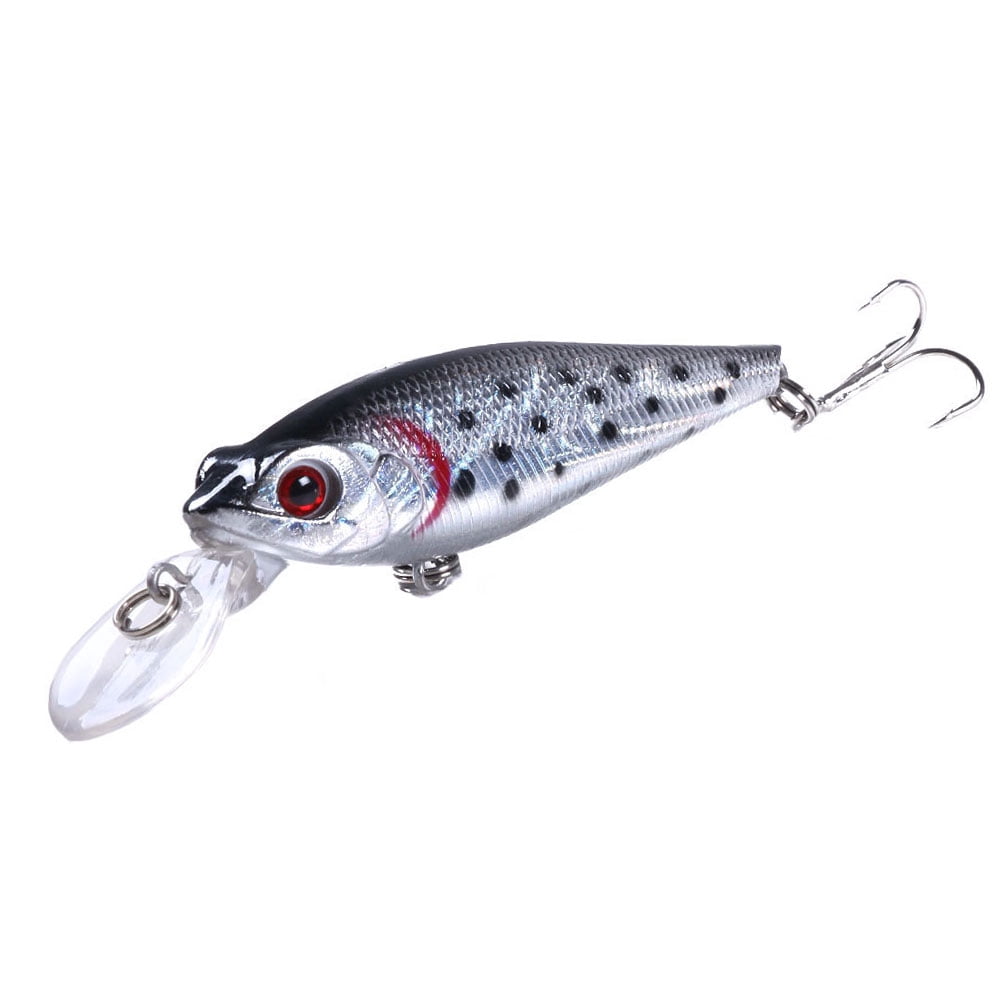 HENGJIA Minnow Bass Fishing Lures - Jerkbait Lure Set Hard Baits Crankbait for Catfish Trout Walleye Fishing Plug 8Pcs/kit