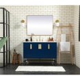 thumbnail image 6 of Elegant Decor Eugene 48" Aluminum MDF Single Bathroom Vanity in Blue, 6 of 8