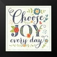 thumbnail image 2 of Mollie B. 20x20 Black Modern Framed Museum Art Print Titled - Choose Joy Every Day, 2 of 5
