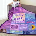 thumbnail image 3 of LHSHID Friend Blanket for Women Best Friend Birthday Gifts Friendship Gifts for Women Birthday Gifts for Women Friendship Best Friend Blanket Gifts for Christmas Graduation 30"x40", 3 of 7