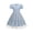 Blue 03, variant on Girls Embroidered Tulle Dress Puff Sleeve Floral Ruffle Aline Dress Formal Birthday Party Dresses Blue, Size 7-8