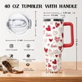 thumbnail image 2 of Love Tumbler 40 Oz Valentine Heart Tumbler With Handle,Valentine''s Day Coffee Travel Mug Cup Water Bottle,Heart Decor,Valentine''s Gifts for Wife Girlfriend Bride, 2 of 6