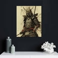 thumbnail image 4 of ONETECH Japanese Samurai Wall Art Samurai Pictures Wall Decor Cool Armored Samurai Inspirational Quotes Painting Canvas Print Bushido Poster Artwork Modern Home Decor Framed for Bedroom 16x20in, 4 of 4