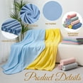 thumbnail image 3 of Pastel Fleece Blankets Bulk 50 X 60, Soft Lightweight Throw Blanket Kit Cozy Blankets Bulk for Bed Sofa Couch Warm Pet Fleece Blanket Set for Wedding Homeless Home Office Travel Gift for Seasons, 3 of 6