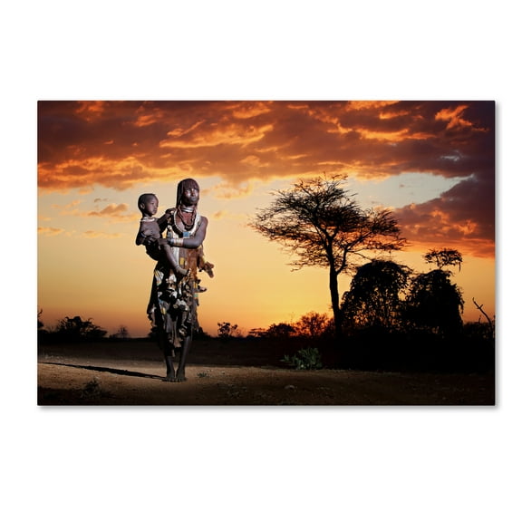 Trademark Fine Art 'Mother And Child' Canvas Art by Vedran Vidak