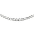 thumbnail image 3 of 14K White Gold Diamond Cut Necklace 17 Inch, 3 of 6