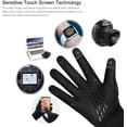 thumbnail image 2 of Guantes de ciclismo, guantes deportivos con pantalla táctil cálidos de invierno, guantes para correr, impermeables y antideslizantes, ideales para ciclismo, motocicleta, esquí, snowboard, correr, senderismo, camping Rojo Verde, 2 of 5