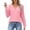 *Pink, variant on ClodeEU Womens Long Sleeve V Neck Sweatshirts,Fall Winter Basic Casual Lightweight Pullover Shirt Pink,Womens Plus L