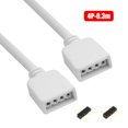 thumbnail image 2 of Cable de datos Cable de extensión de tira de luz para cable LED 3528 5050 RGB/5050 RGBW (4P-0.3m) Tmvgtek Nuevos Originales, 2 of 8