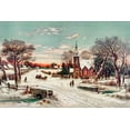 thumbnail image 2 of Hoover & Son 32x23 Gold Ornate Wood Framed with Double Matting Museum Art Print Titled - Christmas Eve, 2 of 4