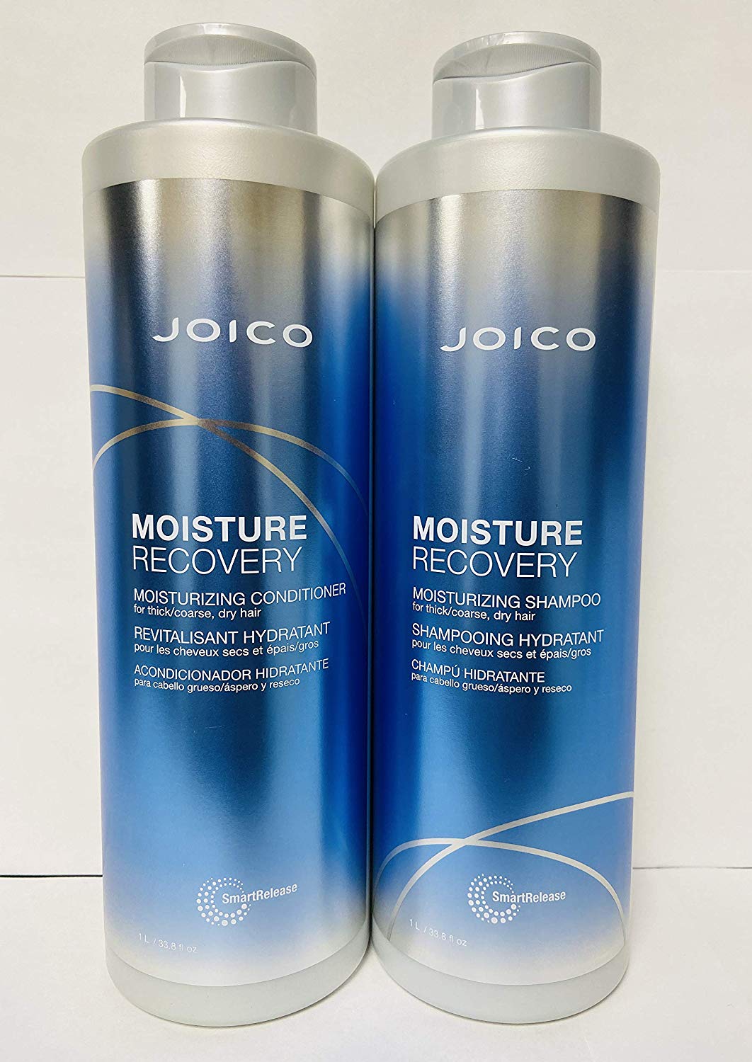 Joico Moisture Recovery Shampoo and Conditioner Liter Duo Set(33.8oz