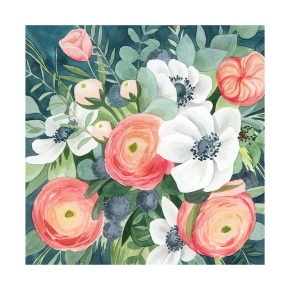 Grace Popp 'Bewitching Bouquet I' Canvas Art